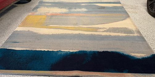 West elm Sun - kissed landscape performance rug