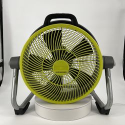 RYOBI ONE+ 18V Cordless Hybrid WHISPER SERIES 14 in. Air Cannon Fan (Tool Only) - USED SOLD AS IS  