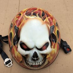 Brand new DOT half shell skull cap helmet