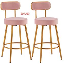 26" Velvet Bar Stools