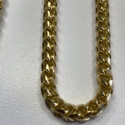 Franco Gold Chain 14k solid brand new 91 grams 22 inches