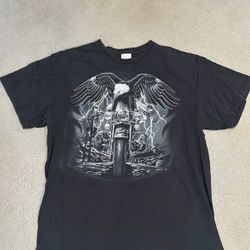 Delta Pro Weight, Large Affliction Style Tee, Y2K Shirt, Eagle