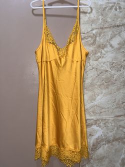 Yellow lingerie dress