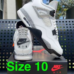 Jordan 4 Retro OG Cement Size 10 New SB Nigel Brick