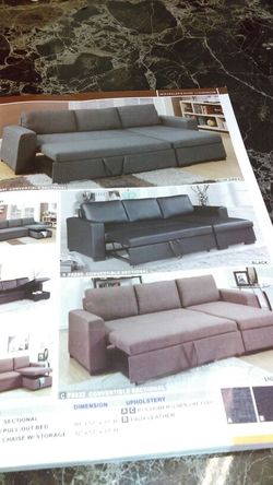 CONVERTIBLE sectional defrant colors special for now new in box come to see location3406E Thomas Phoenix AZ$499.00