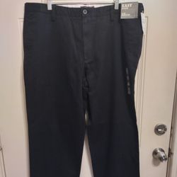 New Dockers Khaki Flat Front Straight Fit Pants W40 L32 BG16 