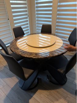 Granite Table and Chairs For Sale