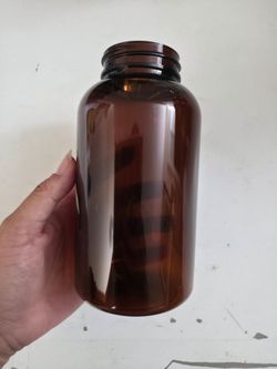 625cc PET 53mm-400 AMBER - Bottles (No lids)