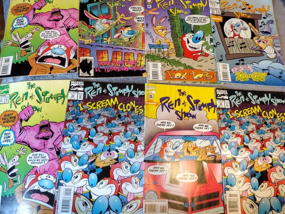 Red and Stimpy show comic books