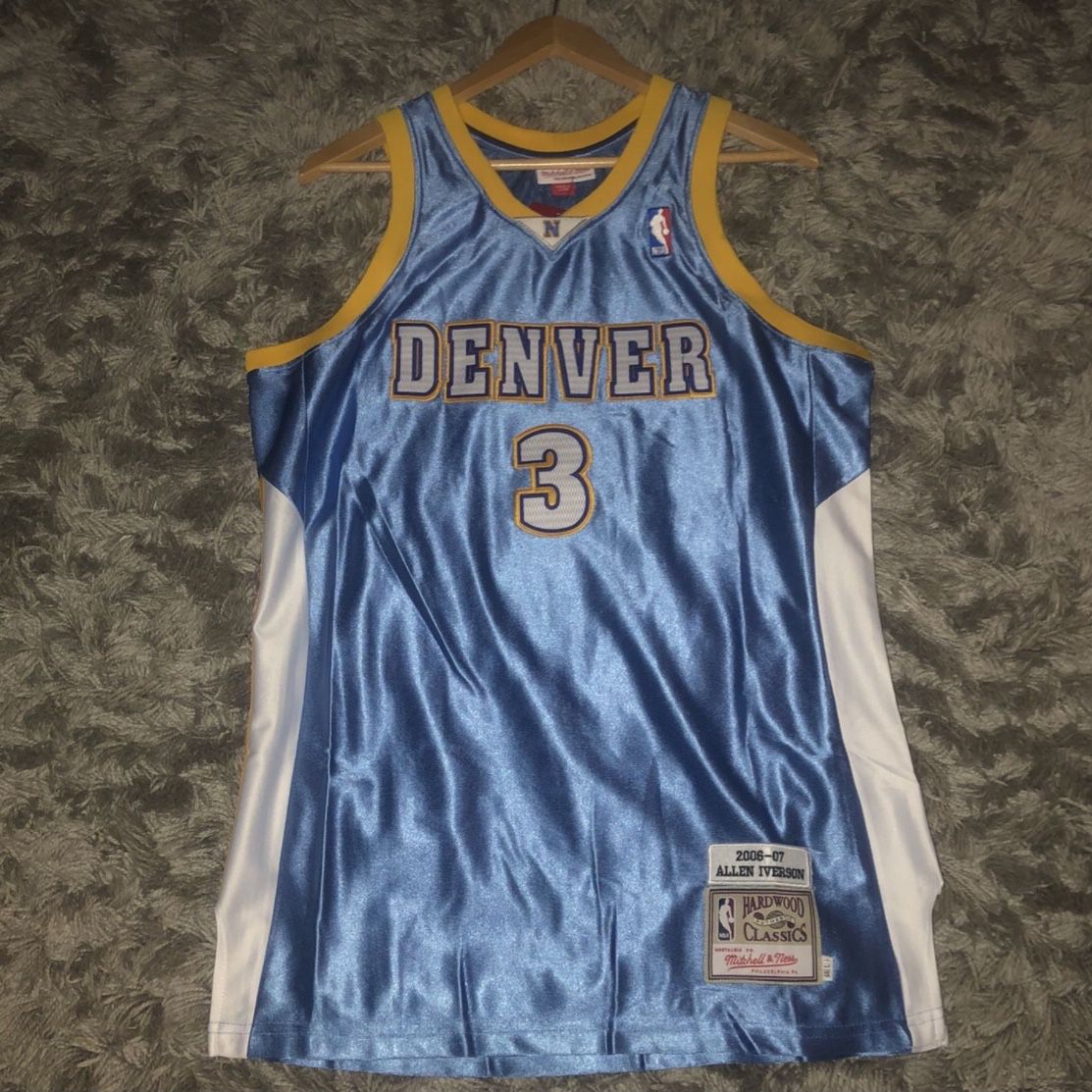 Allen Iverson 2006-2007 Denver Nuggets Game Worn Jersey, Matched to 4  Games, VICTORIAM, PART II, 2023