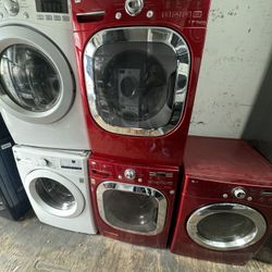 Washer and electric dryer brand LG 27 inch used we warranty  on sale !!