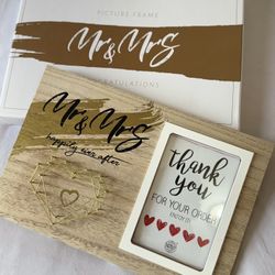 Mr & Mrs Wedding Gift Photo Frame