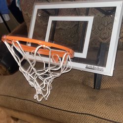 It’s a Basketball Hoop That You Can Drill To a Wall And It’s A Good Hoop Never Used 