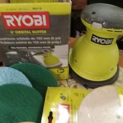 RYOBI 6' ORBITAL BUFFER 120V.  