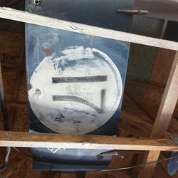 Old 40s race car trunk lid with original paint