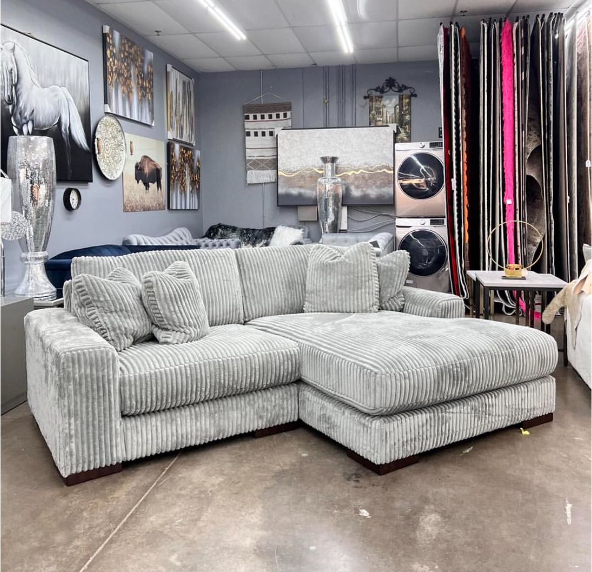 Corduroy Double Chaise , Sofa , Same Day Delivery 🚚 