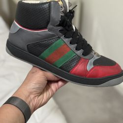 Gucci Seersucker High Top Sneaker Men’s Size 10US | 8UK
