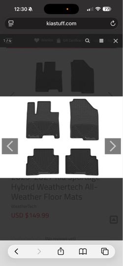 Brand New Original 2023-2027 Kia Sportage Hybrid Carpeted OEM Floor Mats