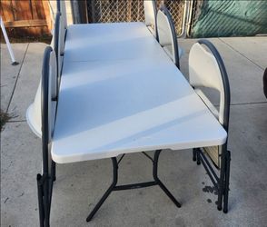 Folding Table with Chairs