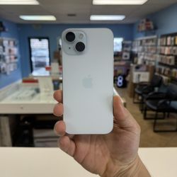 15 Blue 256GB Unlocked (Physical & E-Sim) Open 