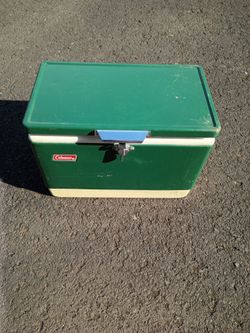 Vintage Coleman Metal mini Cooler 18x11x13