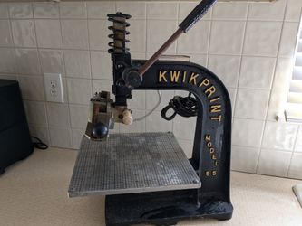 Kwikprint Model 55 Stamping Machine Foiling