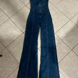 Denim Romper