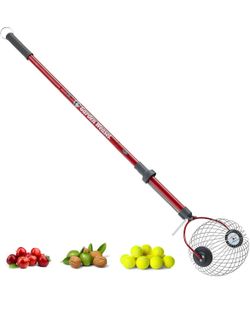 Large Nut Gatherer Roller Tool – Yard Pickup Tool for Walnuts, Tennis Balls & Small Items – Durable Cage with Easy-Grip Handle