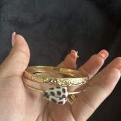Gold Filled Bangle Set