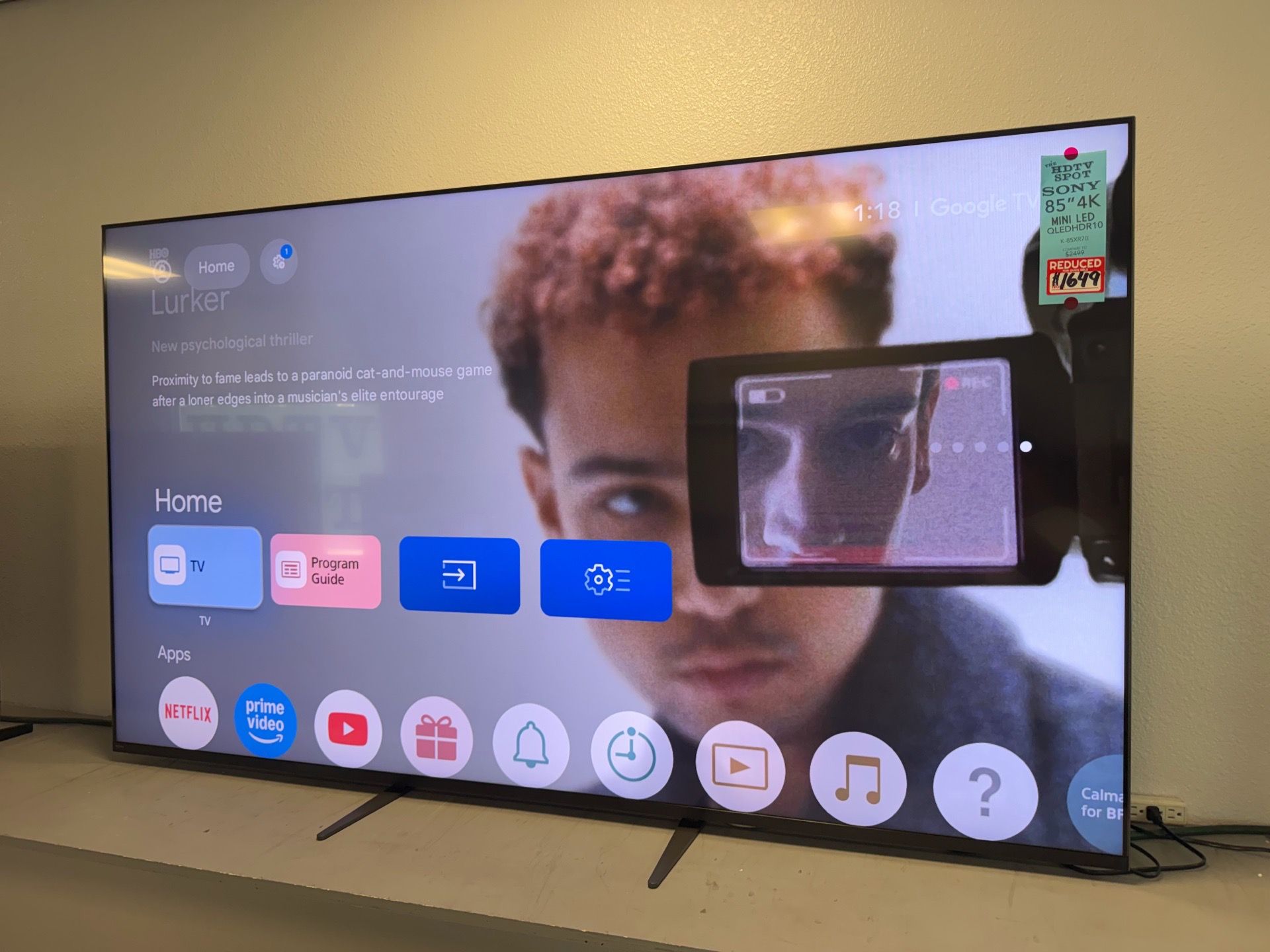 Sony 85” 4k 120hz smart tv k-85xr70 (Bravia 7) mini led
