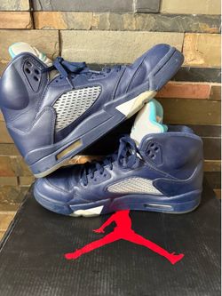 Air Jordan 5 Retro Pre-Grape Sneakers Men’s Size 9 Navy OG Box