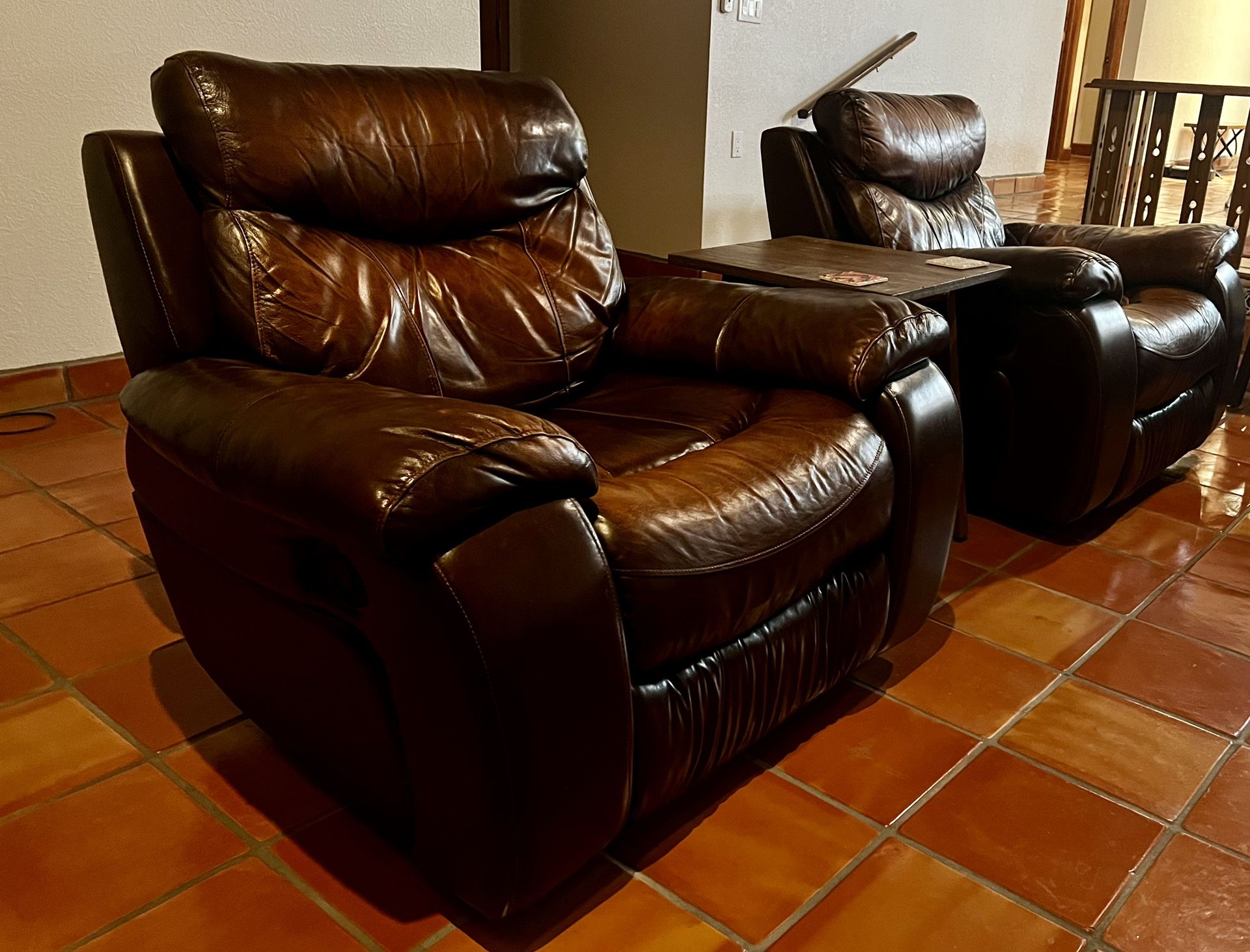 Wrangler Leather Recliners and Sofa from Havertys