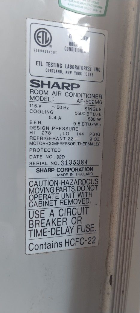 Air Conditioner Window Unit 5500 Btu