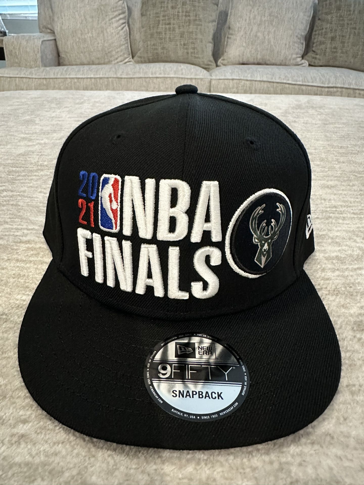 Brand New NBA Finals Milwaukee Bucks 59Fifty New Era Black Snapback Snap Back Hat