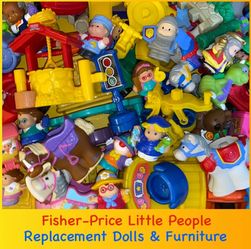 Fisher Price Little People Replacement Dolls • Vehicles • Dollhouse Furniture • Castle Accessories