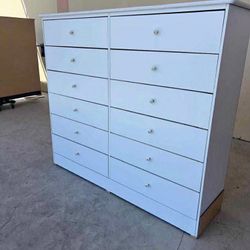 12 Drawer White Color