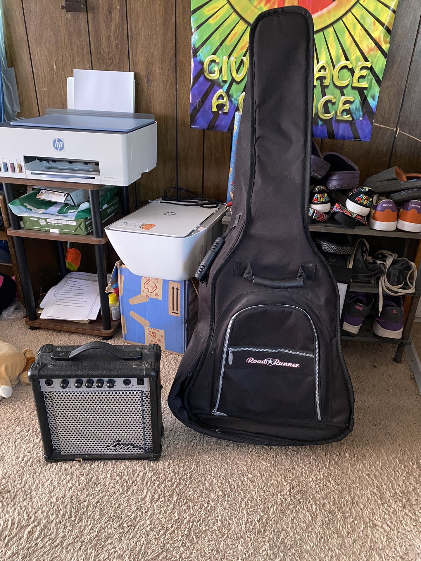 Amp And Acoustic Guitar Bag