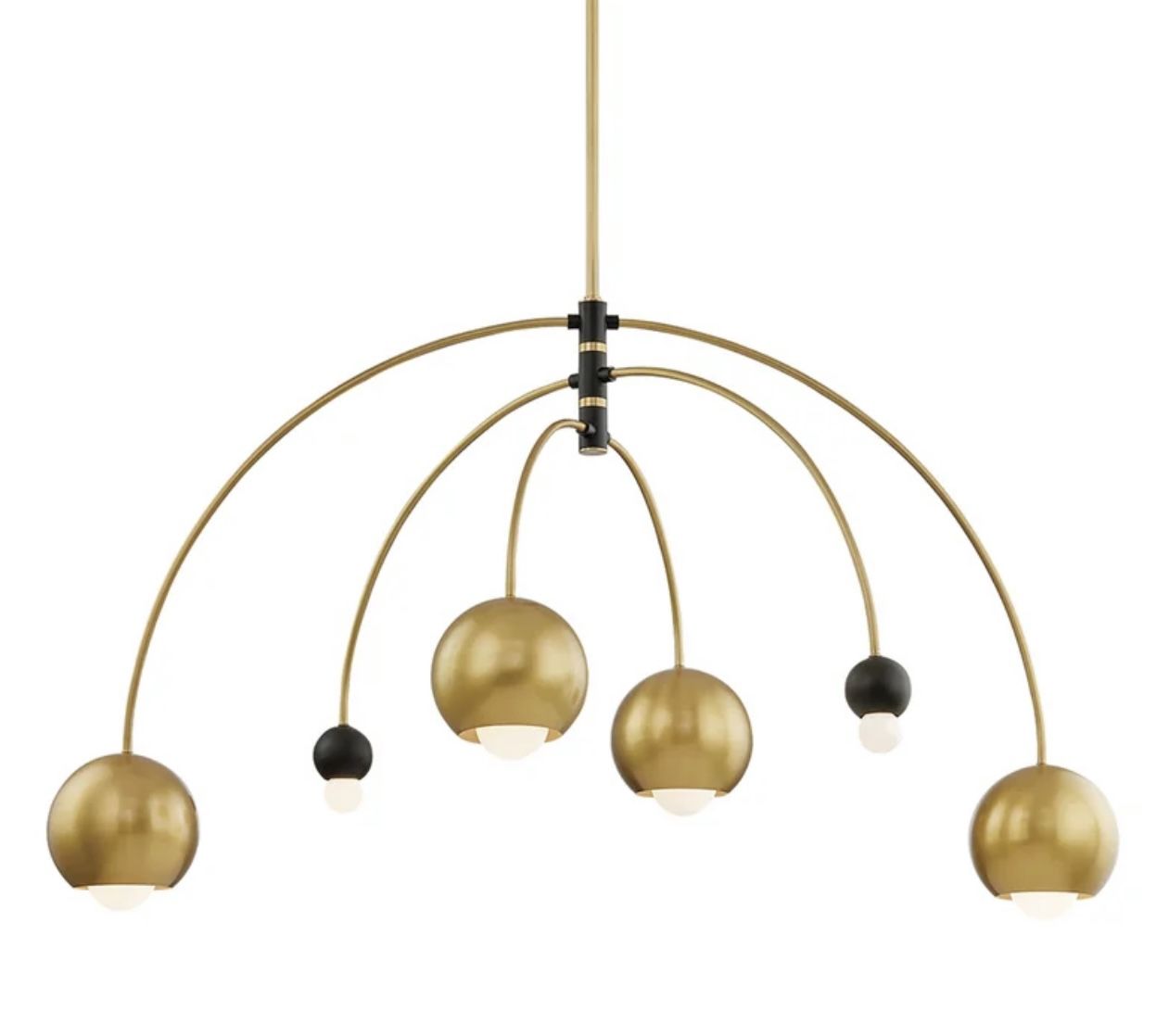 Willow 6 - Light Chandelier By Mitzi. 28.63”H x 48.75”W x 48.75”D. New open box inspected. MSRP $810. Our price $526 + sales tax  