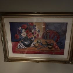 Very Nice Dining Room Painting And Frame