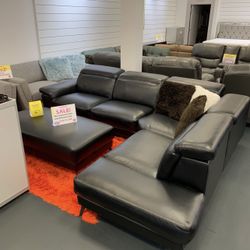 COMFY NEW RIO SECTIONAL SOFA AND OTTOMAN SET ON SALE ONLY $998. IN STOCK SAME DAY DELIVERY 🚚 FINANCING AVAILABLE 
