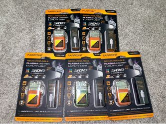 Rechargeable plasma lighter and utility light