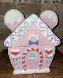 Christmas Minnie Cookie Jar
