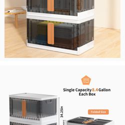 3 Collapsible Storage Containers 