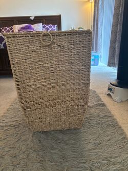 Large Woven Seagrass Storage Basket
