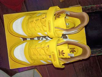 Adidas Forum Low Yellow White Sneakers size 13