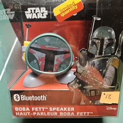 New Boba Fett Star Wars Bluetooth Speaker with Charging Cable iHome