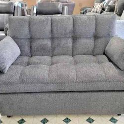
COTSWOLD CONVERTIBLE SOFA BED UPHOLSTERED IN LIGHT GRAY 