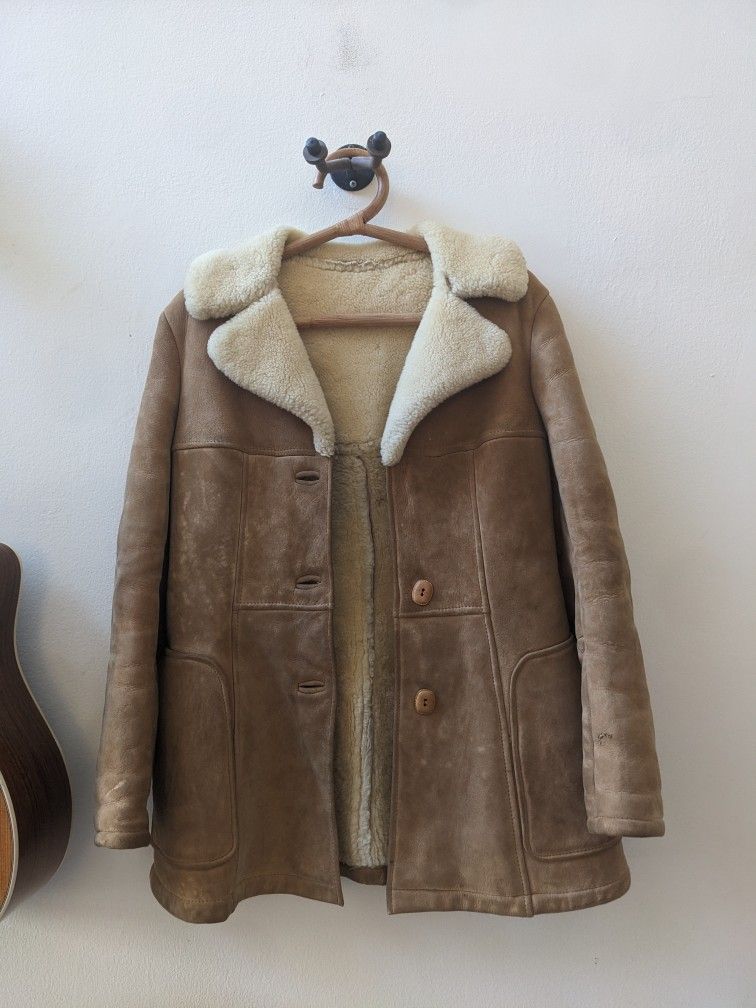 Real Suede Shearling Winter Coat