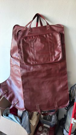 vintage folding travel garment bag