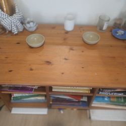 Wood Shelves Table 
